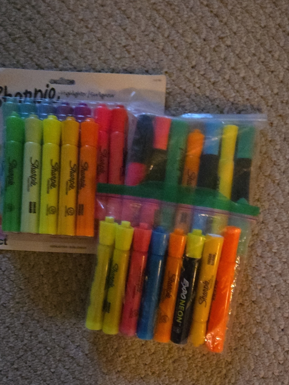 Sharpie & Assorted Neon Highlighter Multiple ColorSet